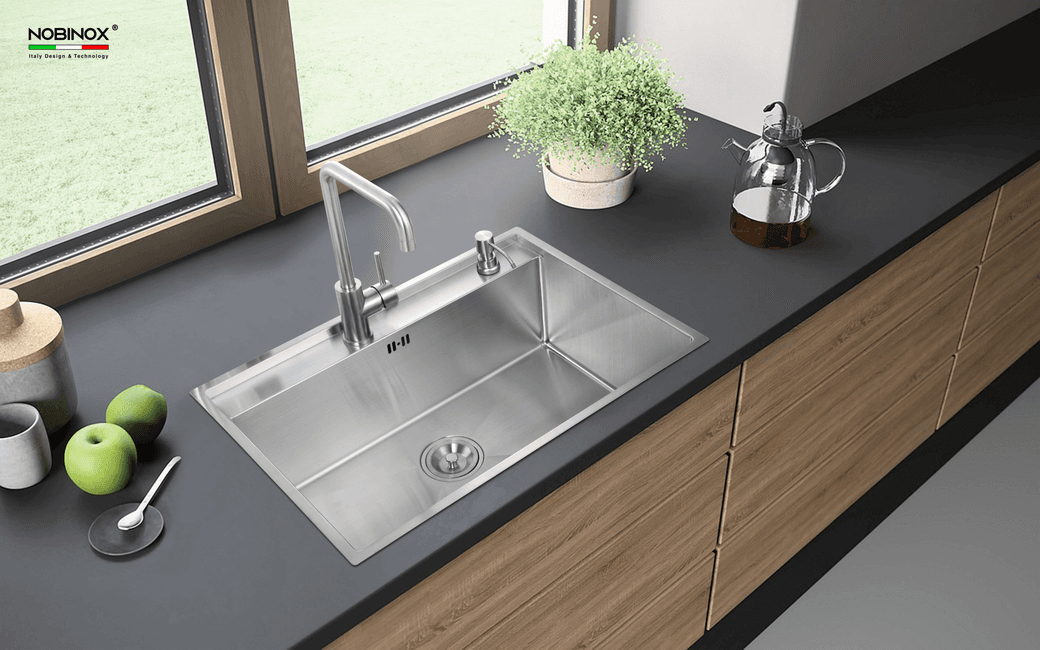 Ảnh CHẬU RỬA BÁT 1 HỐ NOBINOX LUMIA NJ557 3