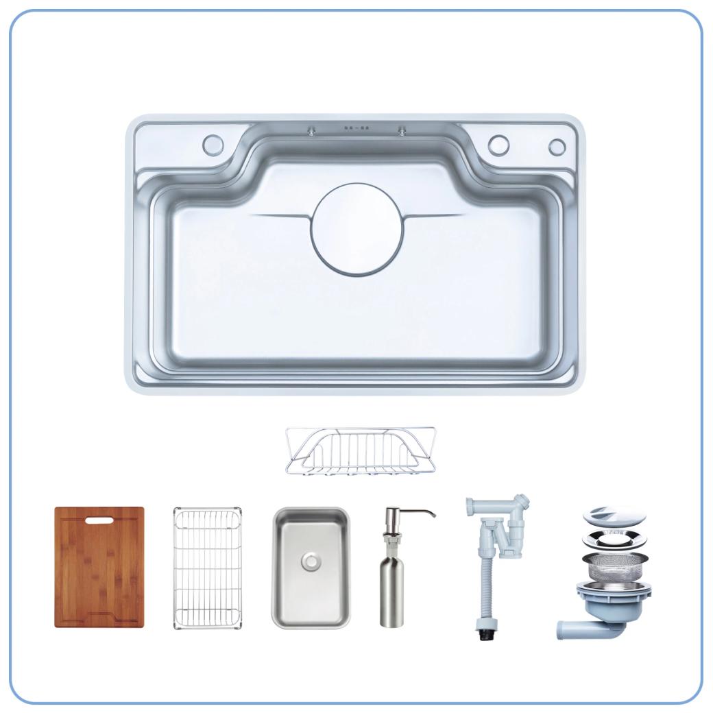 Ảnh CHẬU RỬA BÁT 1 HỐ NOBINOX LIKEN NL792D 2