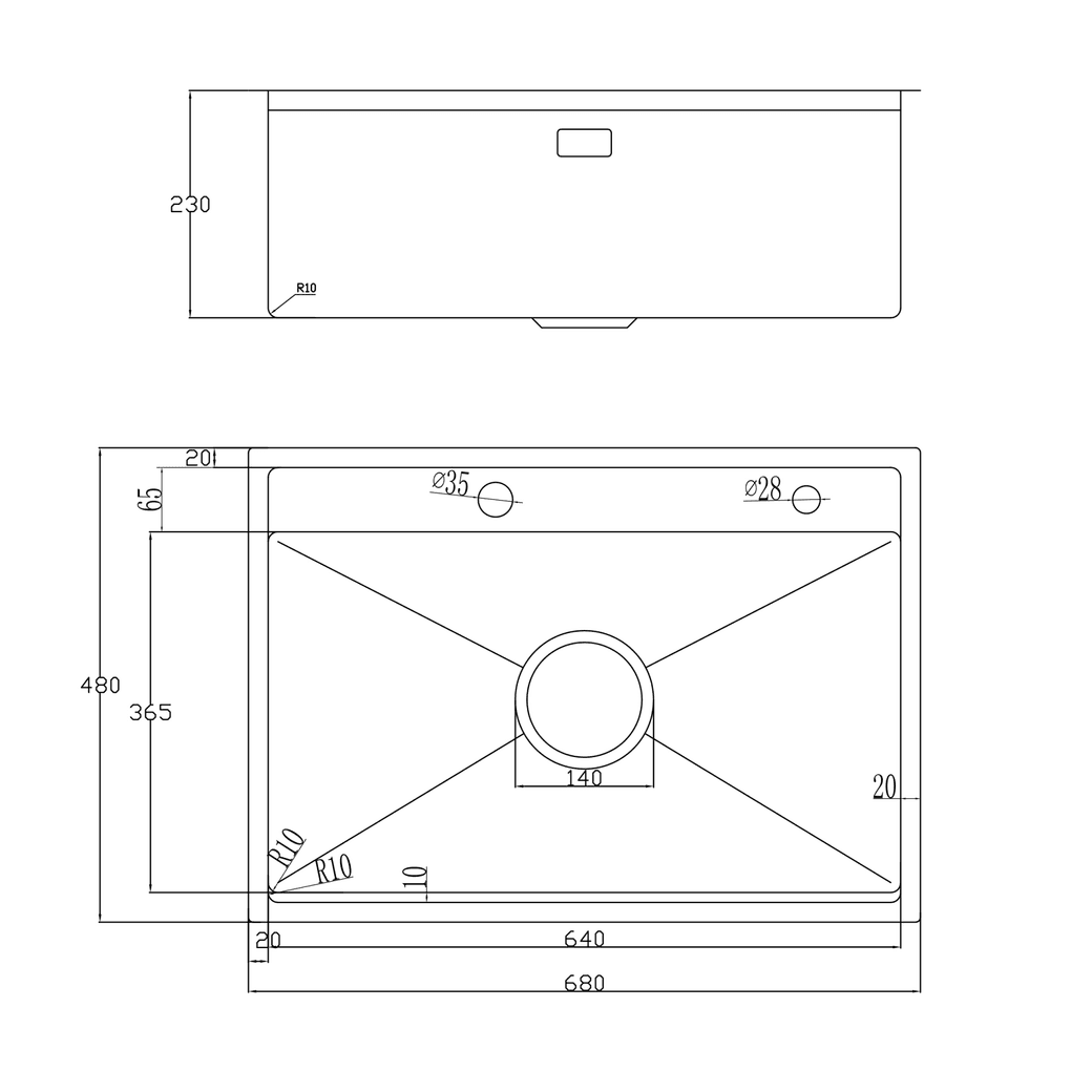 Ảnh CHẬU RỬA BÁT 1 HỐ NOBINOX LUMIA NJ557 11