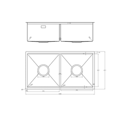 Ảnh CHẬU RỬA BÁT 2 HỐ NOBINOX LUMIA NJ524 8