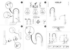 Ảnh Vòi rửa bát cần cứng NOBILI CHARLIE NB254 11