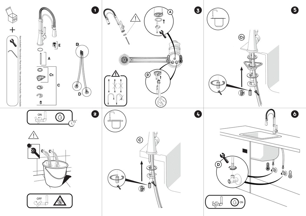 Ảnh Vòi rửa bát cần cứng NOBILI CHARLIE NB255C 10