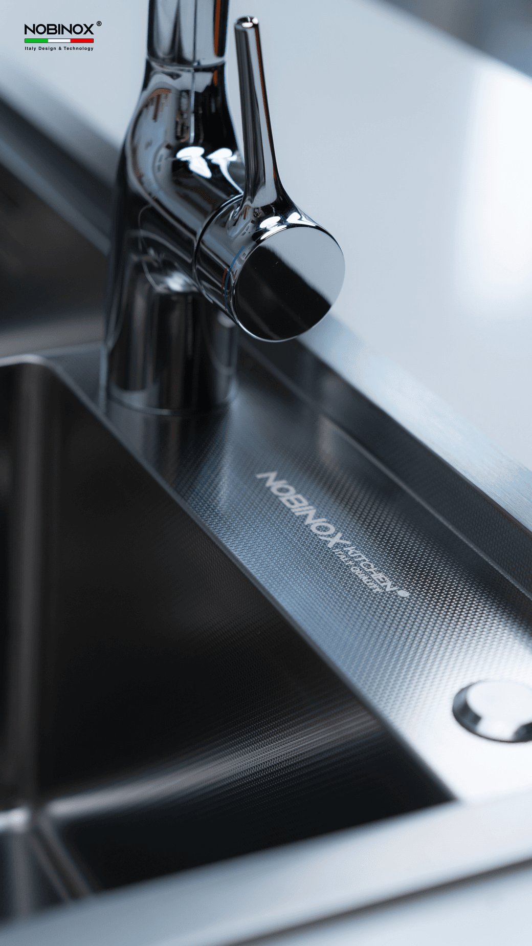 Ảnh CHẬU RỬA BÁT 2 HỐ NOBINOX LUMIA NJ507D 14