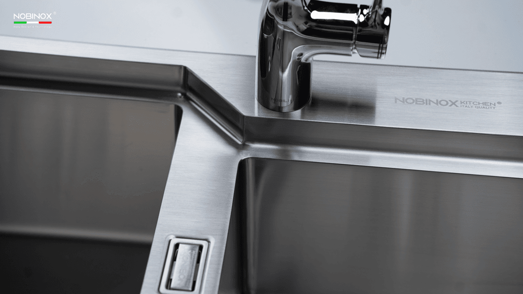 Ảnh CHẬU RỬA BÁT 2 HỐ NOBINOX LUMIA NJ512  7