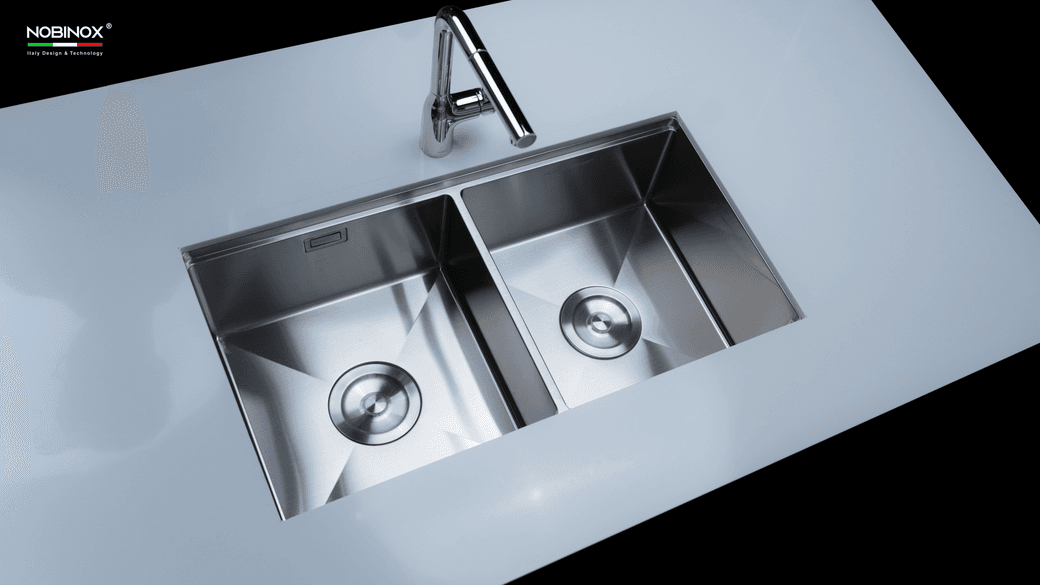 Ảnh CHẬU RỬA BÁT 2 HỐ NOBINOX LUMIA NJ524 4