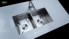 Ảnh CHẬU RỬA BÁT 2 HỐ NOBINOX LUMIA NJ524 4