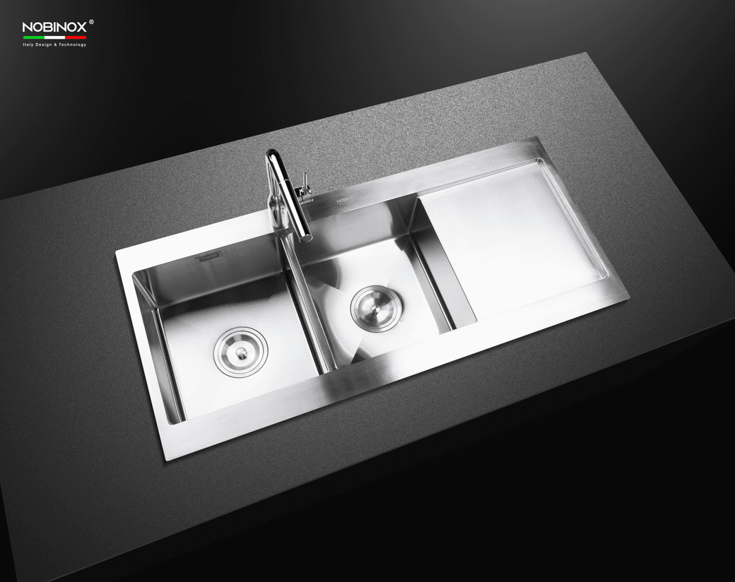 Ảnh CHẬU RỬA BÁT 2 HỐ NOBINOX LIKEN NL749 4