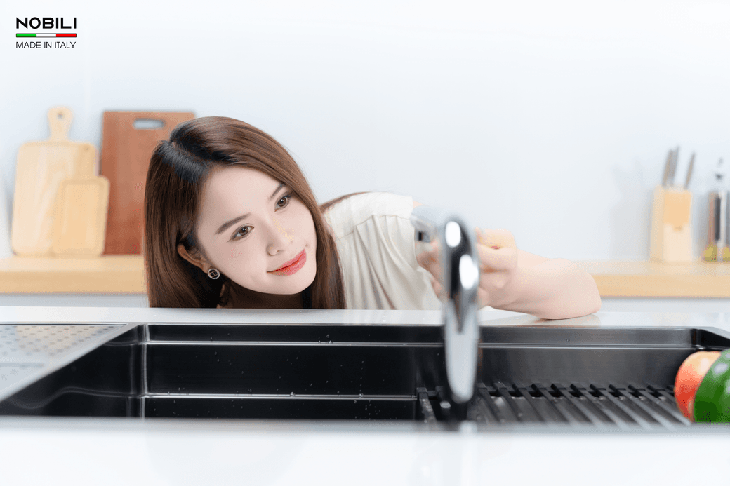 Ảnh VÒI RỬA BÁT DÂY RÚT NOBILI TABLE NB242 5