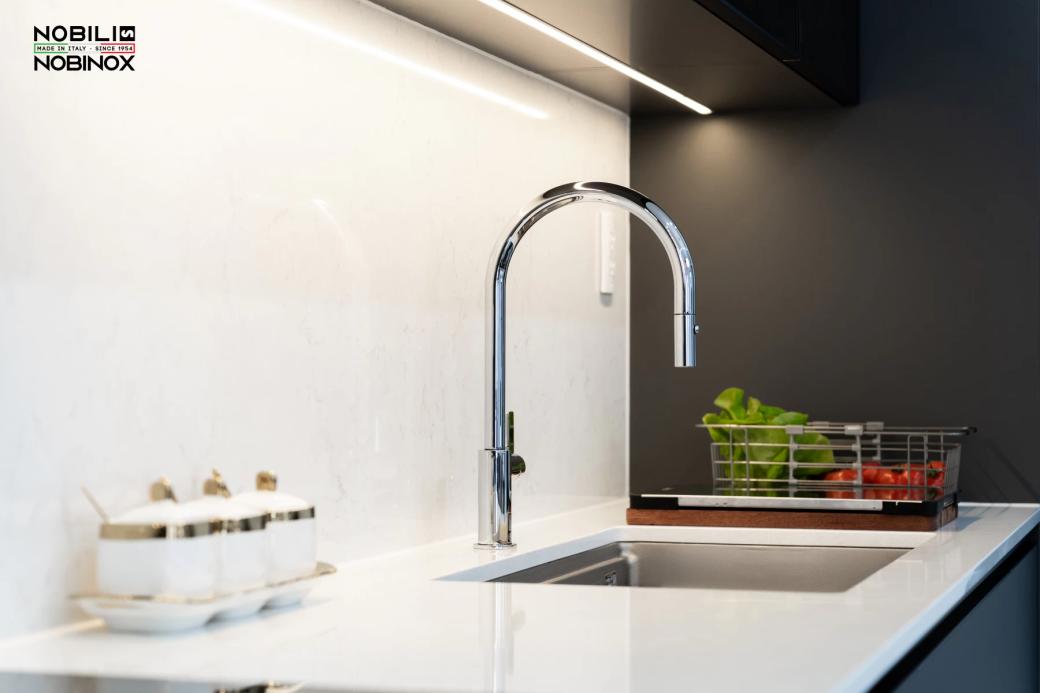 Ảnh VÒI RỬA BÁT DÂY RÚT NOBILI FLAG NB205 4