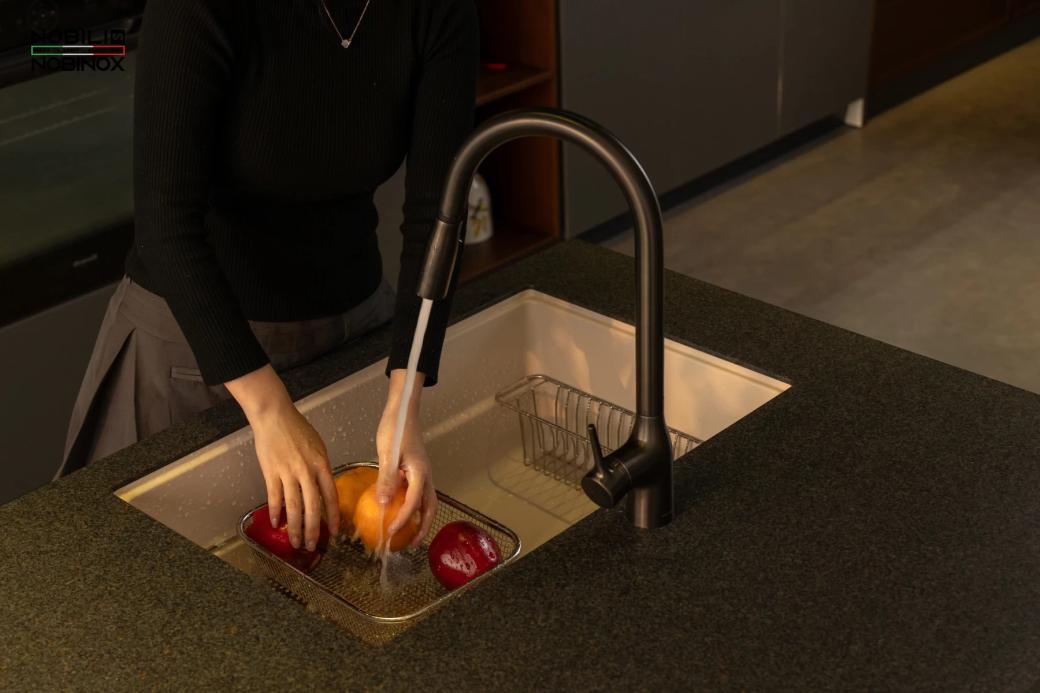 Ảnh VÒI RỬA BÁT DÂY RÚT NOBILI MANIA NB308G  19