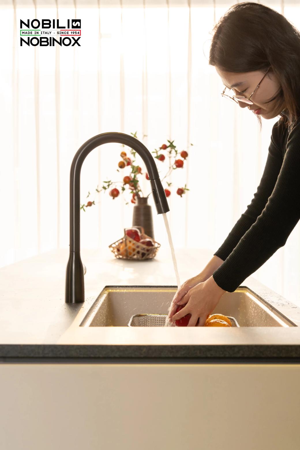 Ảnh VÒI RỬA BÁT DÂY RÚT NOBILI MANIA NB308G  20