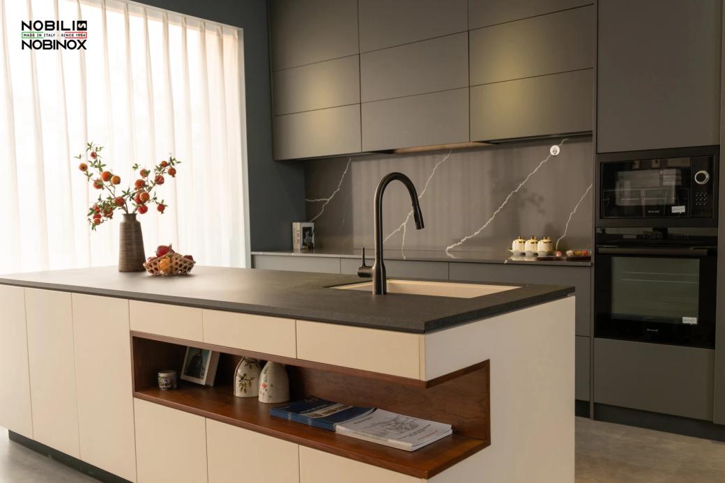 Ảnh VÒI RỬA BÁT DÂY RÚT NOBILI MANIA NB308G  5