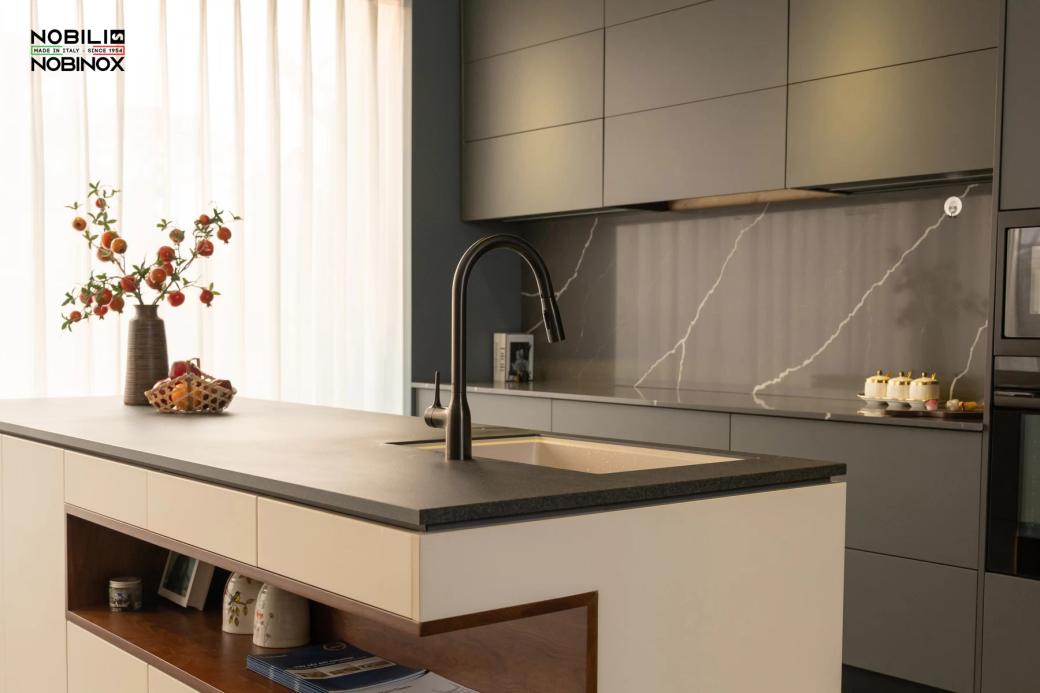 Ảnh VÒI RỬA BÁT DÂY RÚT NOBILI MANIA NB308G  2