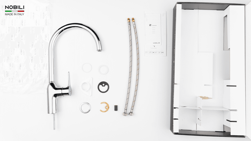 Ảnh Vòi rửa bát cần cứng NOBILI RING NB132 19