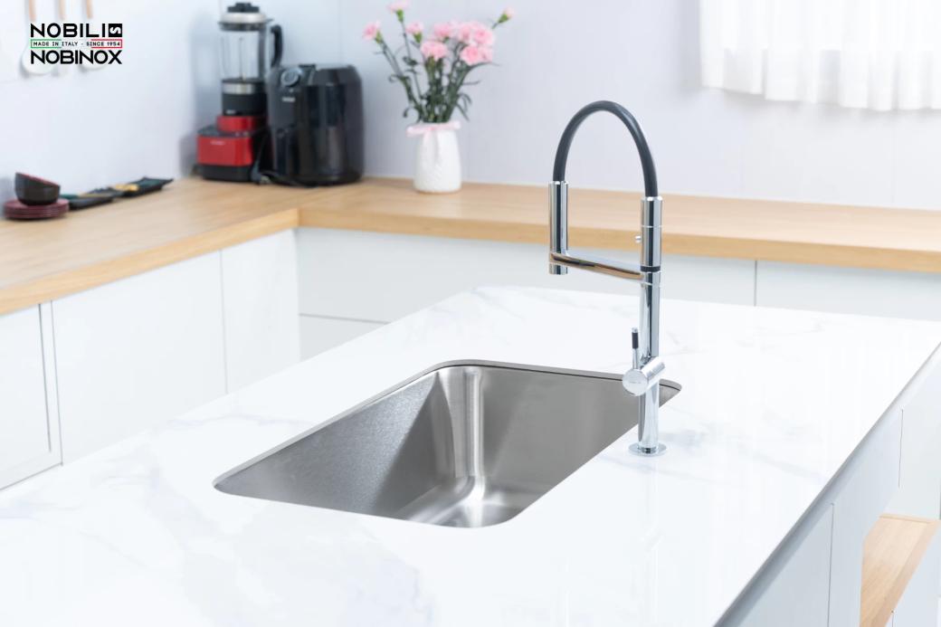 Ảnh CHẬU RỬA BÁT 1 HỐ NOBINOX PURA NT622U 3