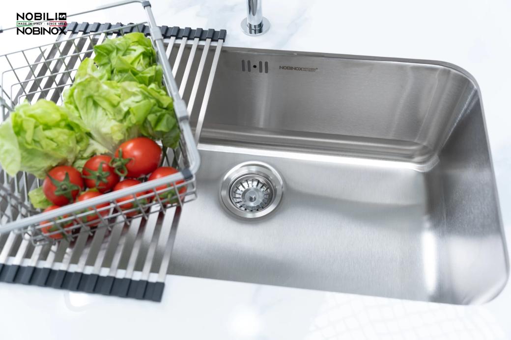 Ảnh CHẬU RỬA BÁT 1 HỐ NOBINOX PURA NT622U 6