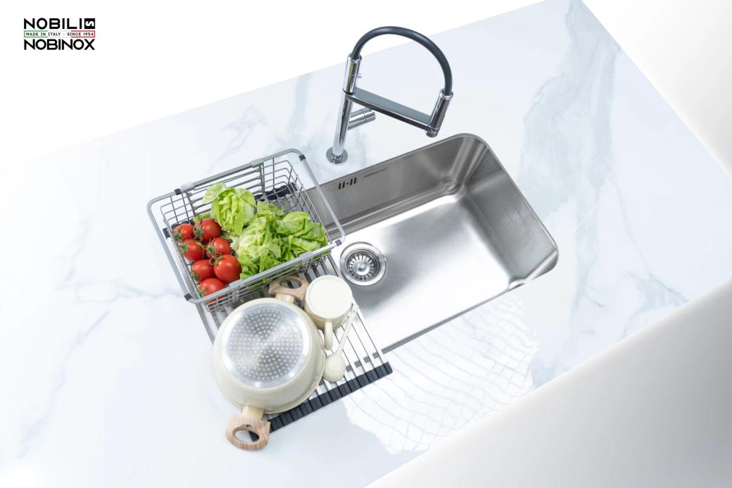 Ảnh CHẬU RỬA BÁT 1 HỐ NOBINOX PURA NT622U 7