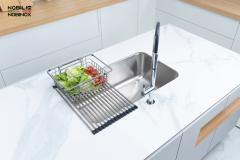 Ảnh CHẬU RỬA BÁT 1 HỐ NOBINOX PURA NT622U 17