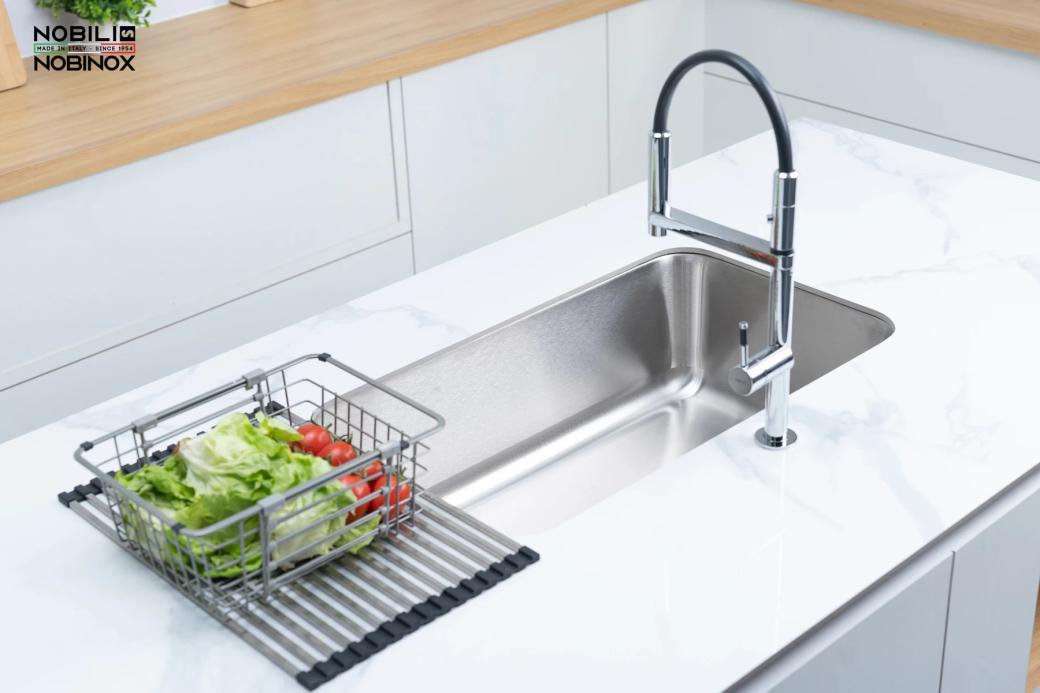 Ảnh CHẬU RỬA BÁT 1 HỐ NOBINOX PURA NT622U 18