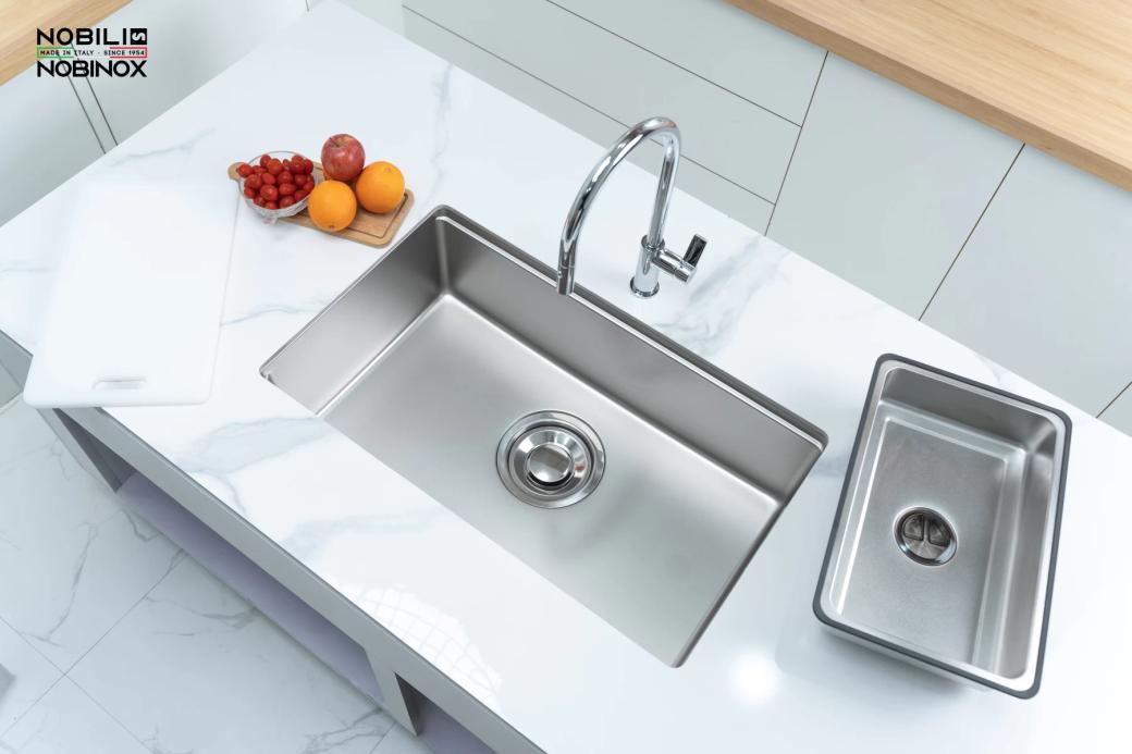 Ảnh CHẬU RỬA BÁT 1 HỐ NOBINOX ROSA NN974DT 7