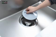 Ảnh CHẬU RỬA BÁT 1 HỐ NOBINOX ROSA NN974DT 11