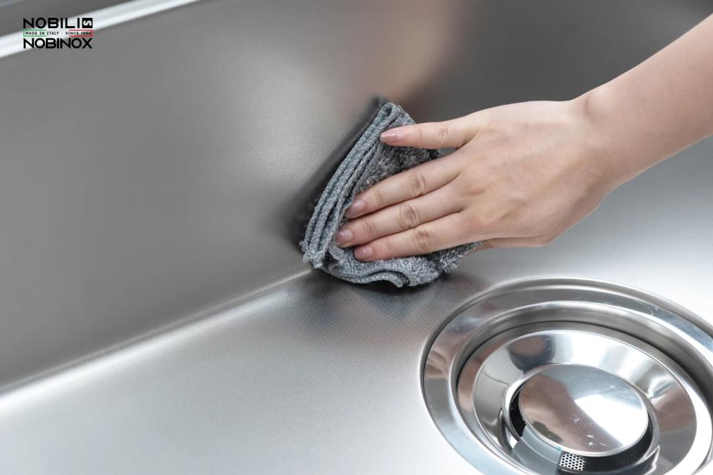 Ảnh CHẬU RỬA BÁT 1 HỐ NOBINOX ROSA NN974DT 13