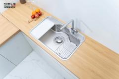 Ảnh CHẬU RỬA BÁT 1 HỐ NOBINOX ROSA NN975D 4