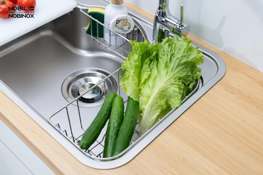 Ảnh CHẬU RỬA BÁT 1 HỐ NOBINOX ROSA NN975D 21