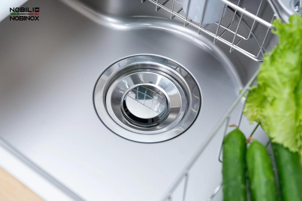 Ảnh CHẬU RỬA BÁT 1 HỐ NOBINOX ROSA NN975D 11