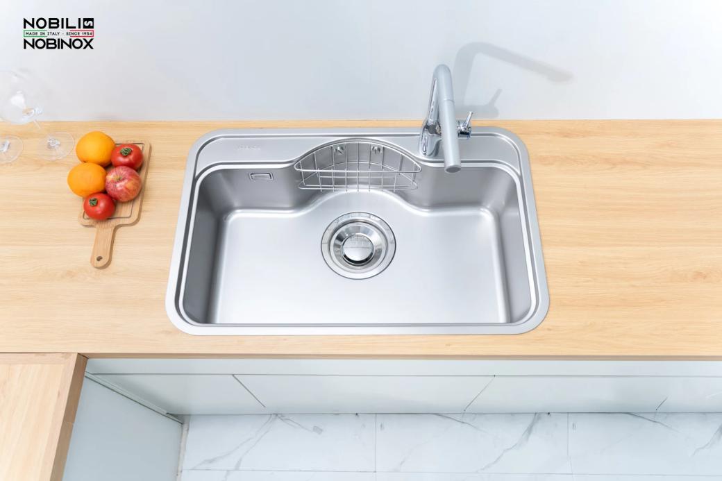 Ảnh CHẬU RỬA BÁT 1 HỐ NOBINOX ROSA NN975D 28