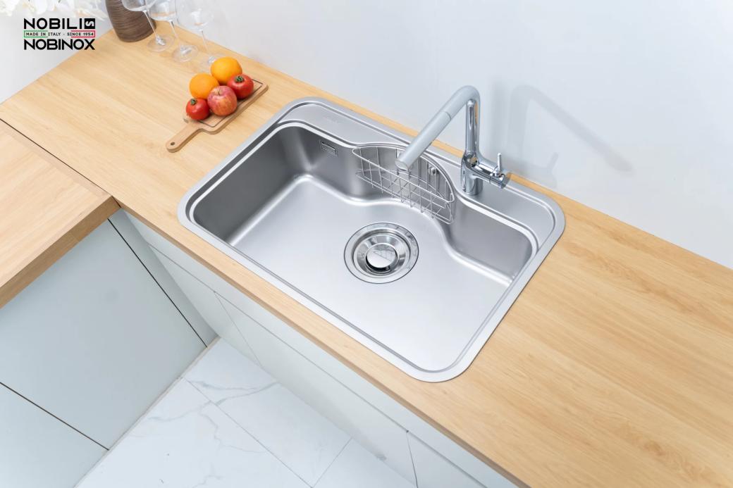 Ảnh CHẬU RỬA BÁT 1 HỐ NOBINOX ROSA NN975D 29