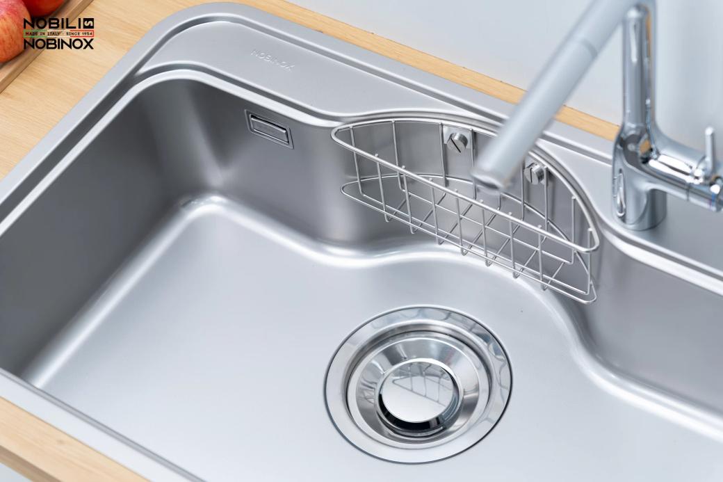 Ảnh CHẬU RỬA BÁT 1 HỐ NOBINOX ROSA NN975D 7