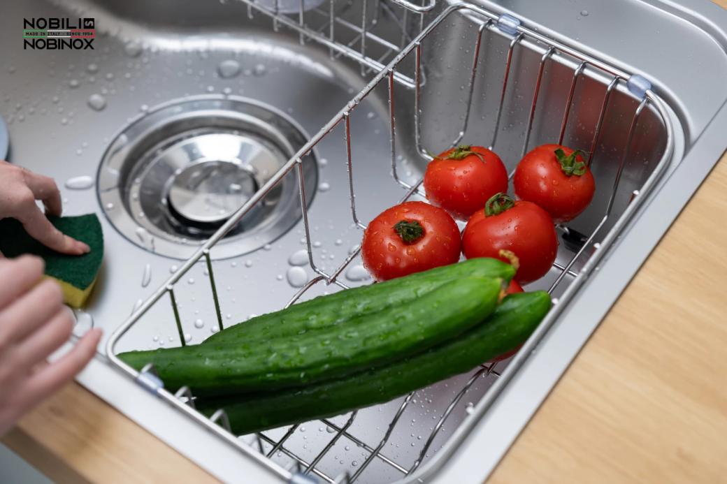 Ảnh CHẬU RỬA BÁT 1 HỐ NOBINOX ROSA NN975D 31