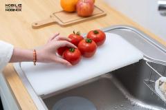 Ảnh CHẬU RỬA BÁT 1 HỐ NOBINOX ROSA NN975D 32