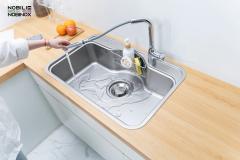 Ảnh CHẬU RỬA BÁT 1 HỐ NOBINOX ROSA NN975D 13