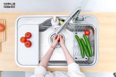 Ảnh CHẬU RỬA BÁT 1 HỐ NOBINOX ROSA NN975D 20