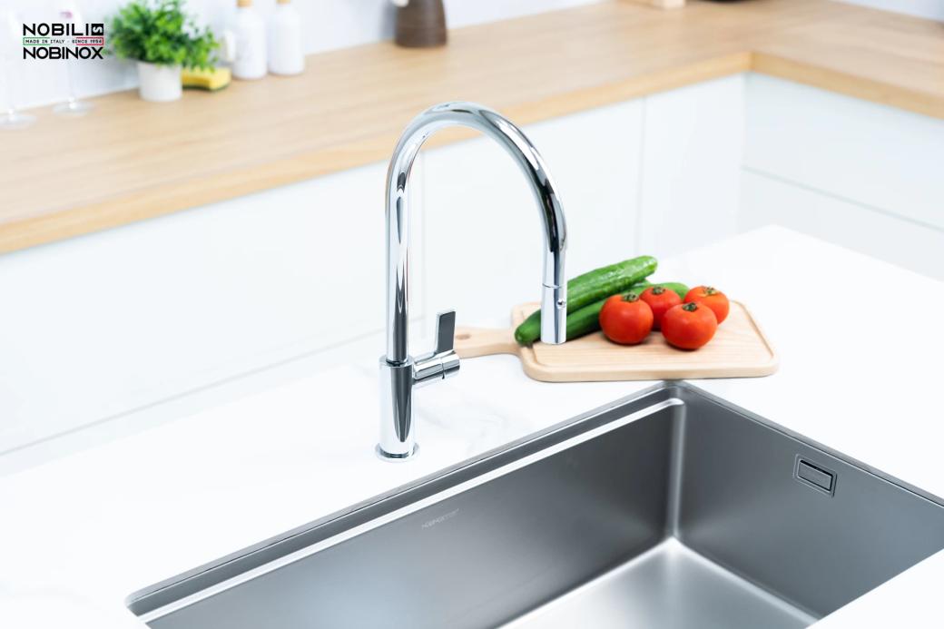 Ảnh VÒI RỬA BÁT DÂY RÚT NOBILI FLAG NB205 20