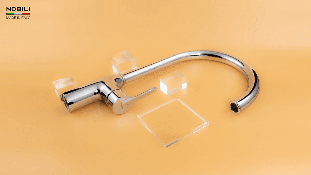 Ảnh Vòi rửa bát cần cứng NOBILI RING NB132 16