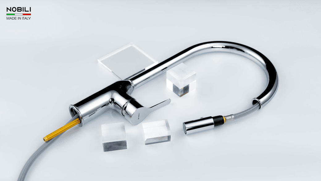 Ảnh VÒI RỬA BÁT DÂY RÚT NOBILI RING NB131L 18