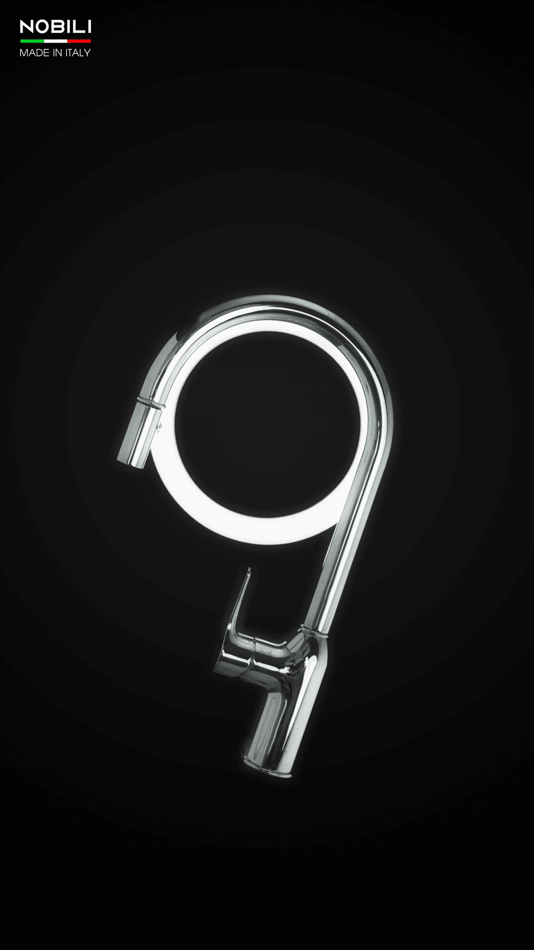 Ảnh VÒI RỬA BÁT DÂY RÚT NOBILI RING NB131L 5