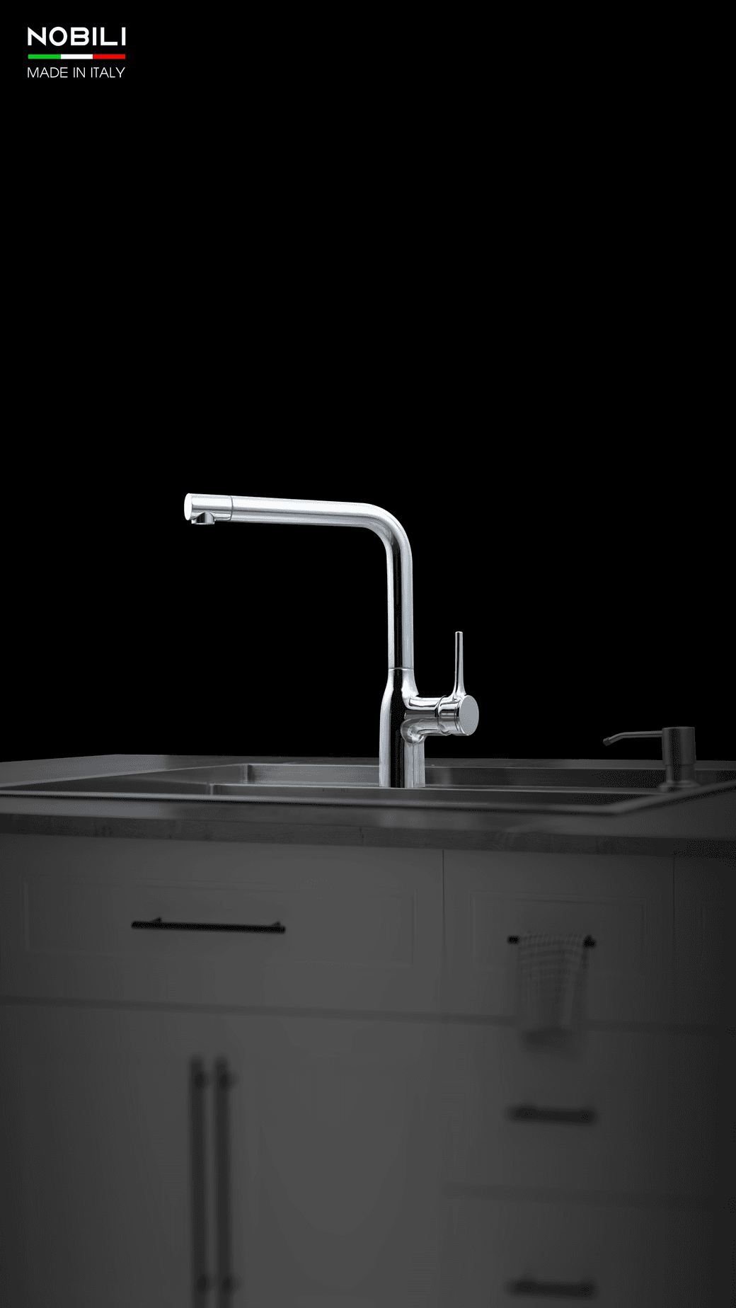 Ảnh Vòi rửa bát cần cứng NOBILI MANIA NB214 5