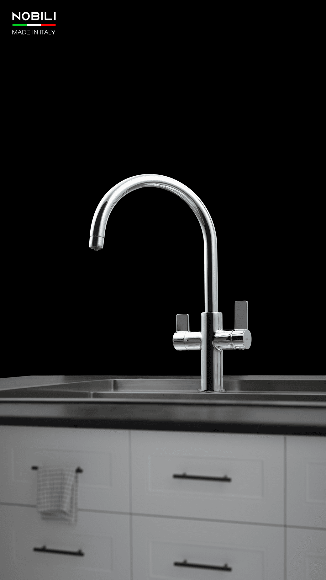 Ảnh Vòi rửa bát 3 đường nước NOBILI SORA NB164 5