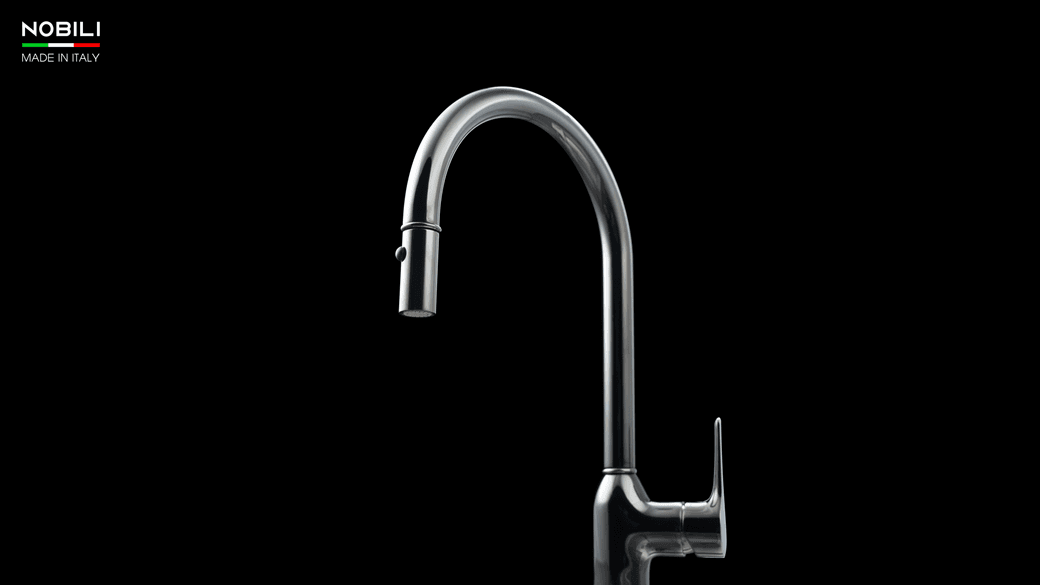 Ảnh VÒI RỬA BÁT DÂY RÚT NOBILI RING NB130LTB 3