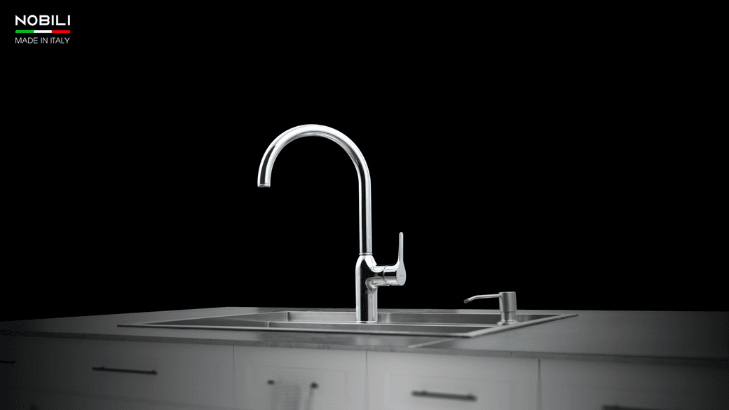 Ảnh Vòi rửa bát cần cứng NOBILI RING NB132 4