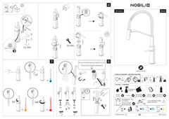 Ảnh Vòi rửa bát cần mềm NOBILI HERON NB228 22