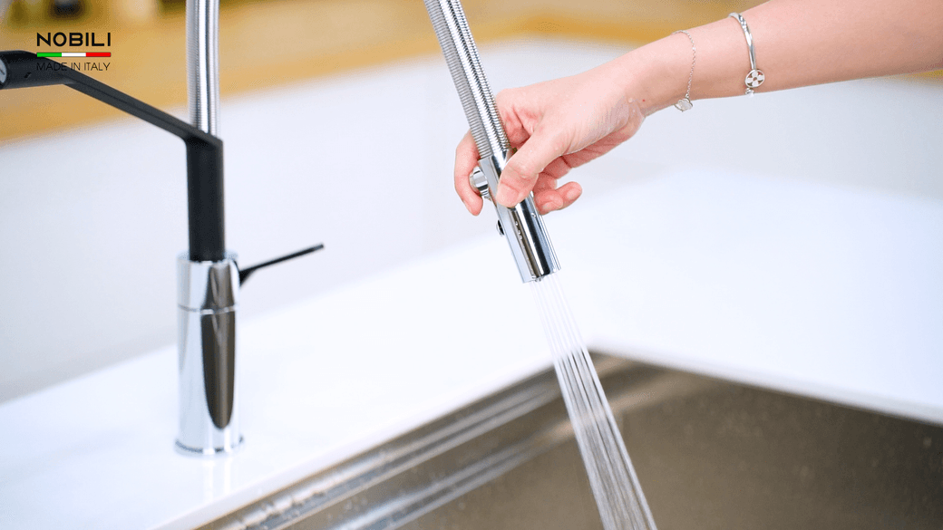 Ảnh Vòi rửa bát cần mềm NOBILI HERON NB228 14