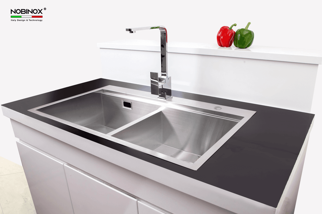 Ảnh CHẬU RỬA BÁT 2 HỐ NOBINOX LIKEN NL785 5