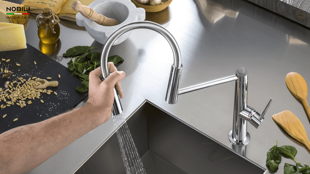 Ảnh Vòi rửa bát cần mềm NOBILI LEVANTE NB303 8