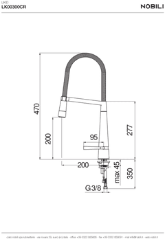 Ảnh Vòi rửa bát cần mềm NOBILI LIKID NB880 21