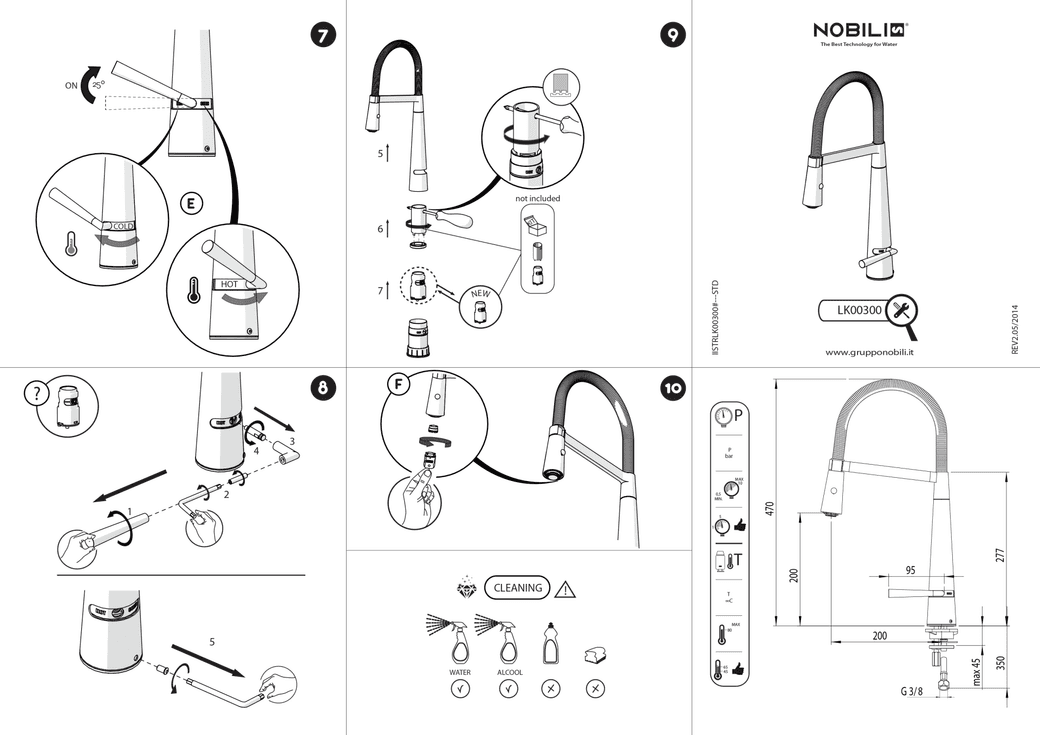 Ảnh Vòi rửa bát cần mềm NOBILI LIKID NB880 22